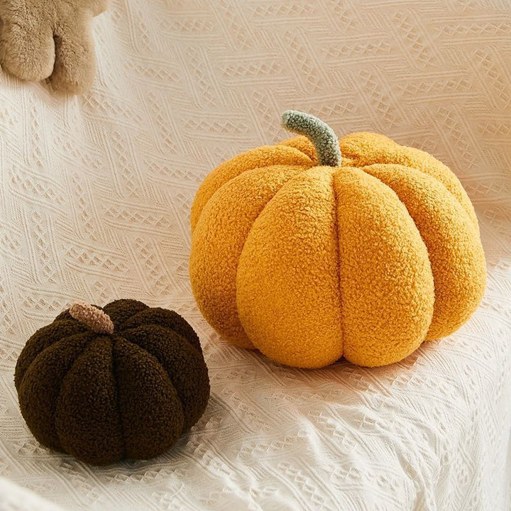 Plush decorative pillow pumpkin shape, 35 cm