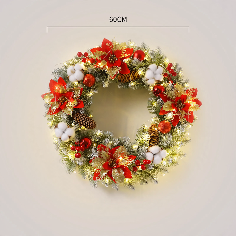 Christmas wreath with lighting