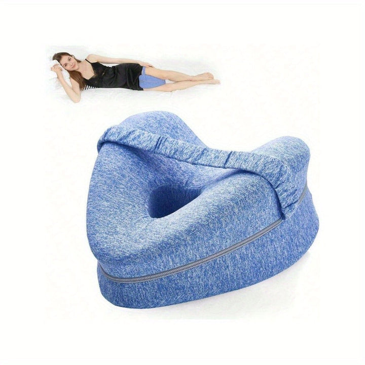 Ergonomic Knee Pillow for Side Sleepers - Supportive Memory Foam with WashaStornfielde Cover | Stornfield