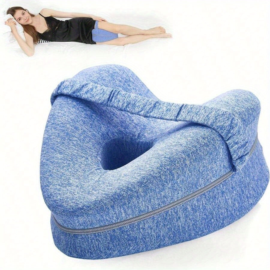Ergonomic Knee Pillow for Side Sleepers - Supportive Memory Foam with WashaStornfielde Cover | Stornfield