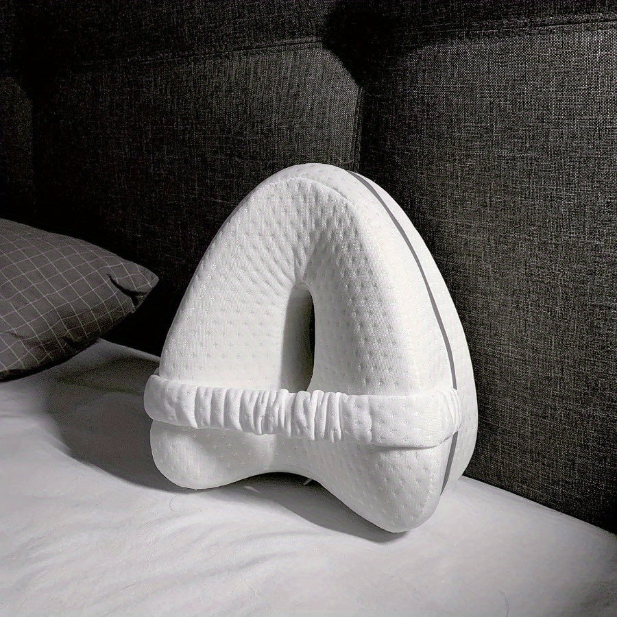 Ergonomic Knee Pillow for Side Sleepers - Supportive Memory Foam with WashaStornfielde Cover | Stornfield