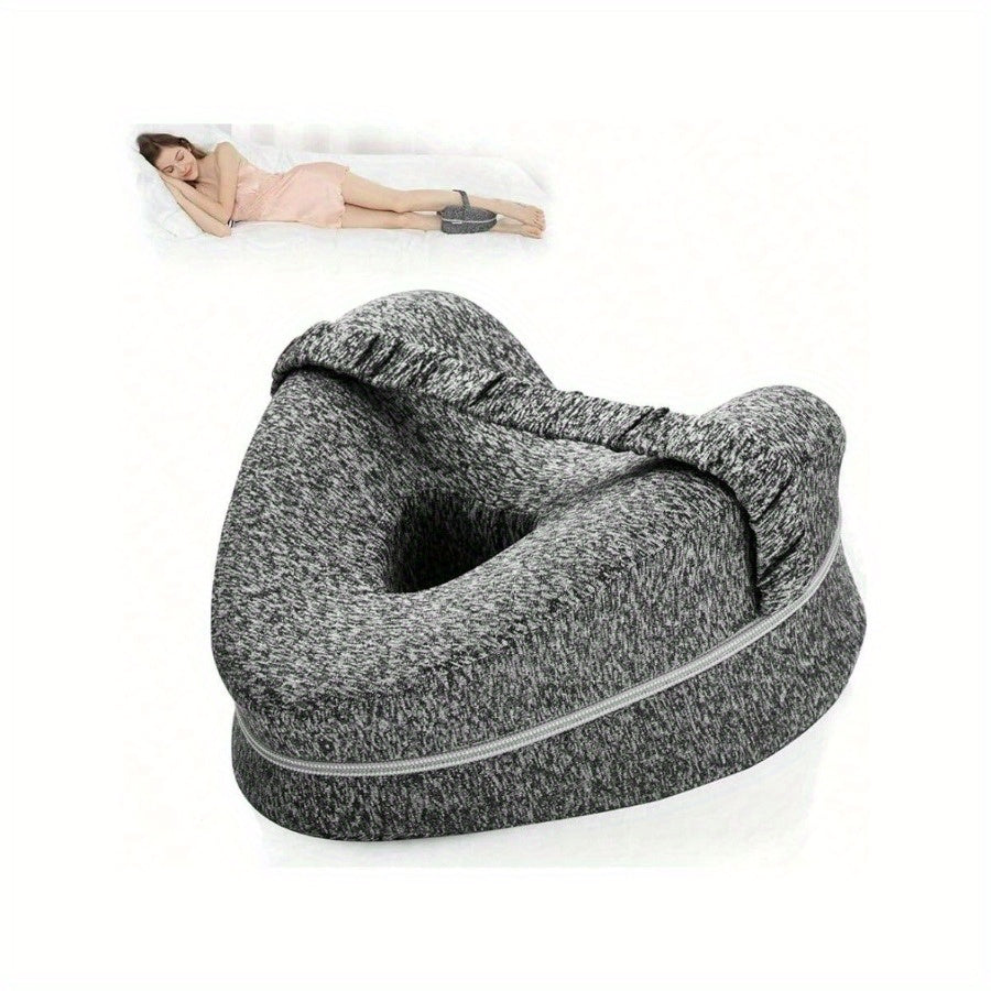 Ergonomic Knee Pillow for Side Sleepers - Supportive Memory Foam with WashaStornfielde Cover | Stornfield