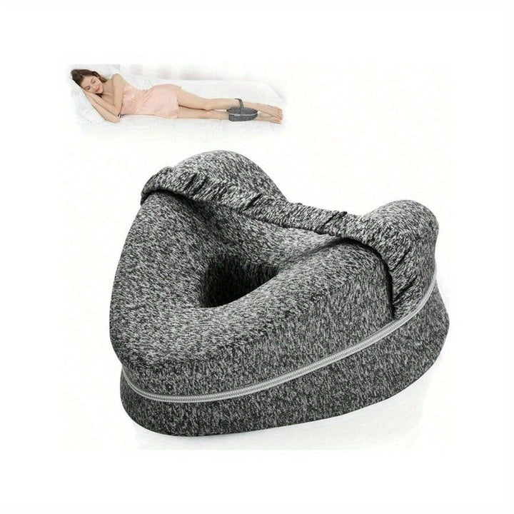 Ergonomic Knee Pillow for Side Sleepers - Supportive Memory Foam with WashaStornfielde Cover | Stornfield
