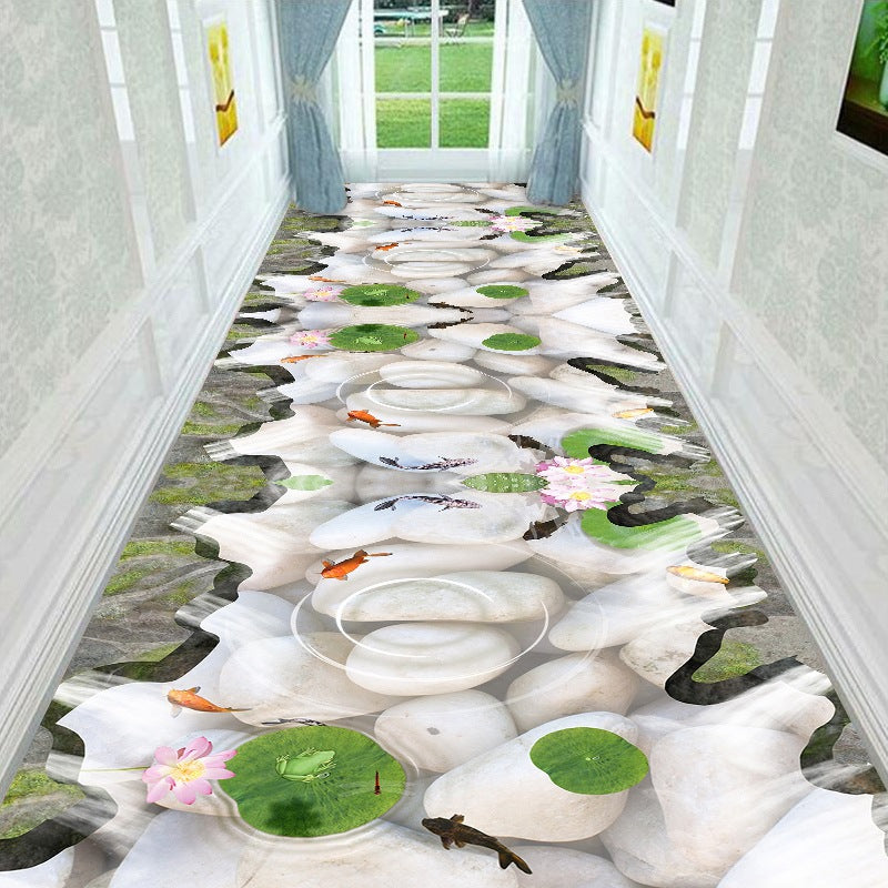 Decorative 3D Water Style Area Rug Stornfield
