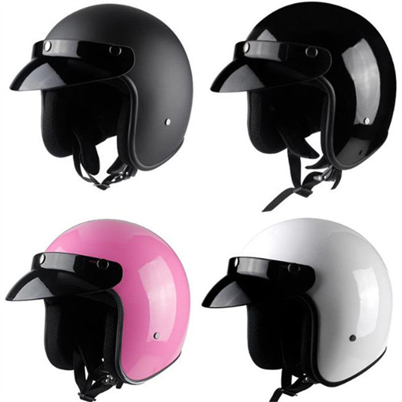 Classic Open-Face Motorcycle Helmet Stornfield
