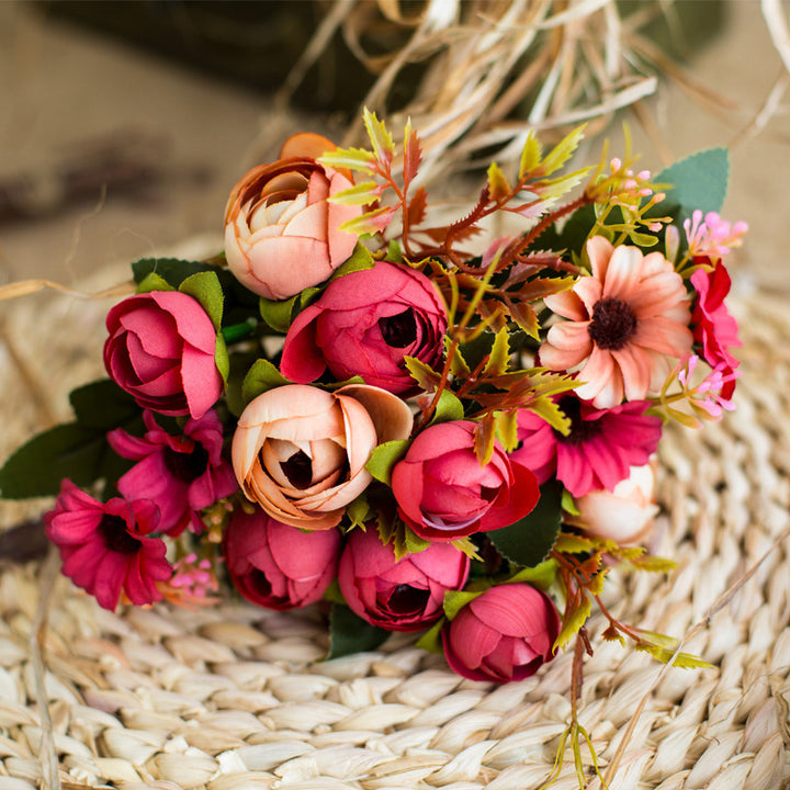 Realistic Faux Peony Bouquet