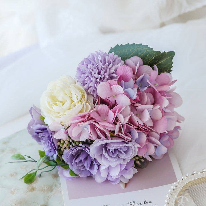 Charming Lifelike Floral Bouquet