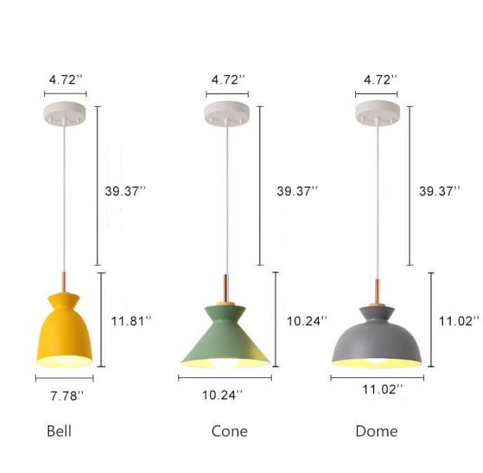 Stornfield | AuroraLite Nordic Luminaire | Metal Design | 1-Light | Modern Color Options