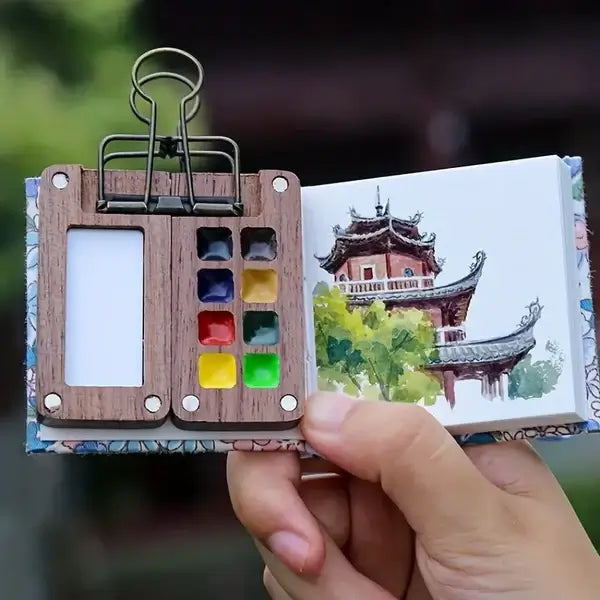 Stornfield | Portable Watercolor Paint Box Set with 24 Colors