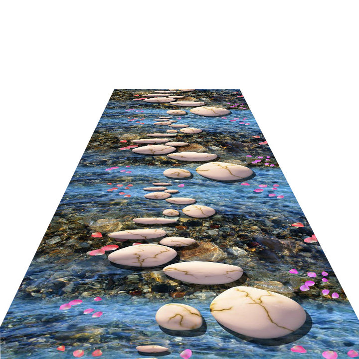 Decorative 3D Water Style Area Rug Stornfield