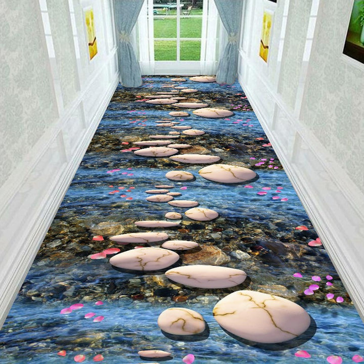 Decorative 3D Water Style Area Rug Stornfield