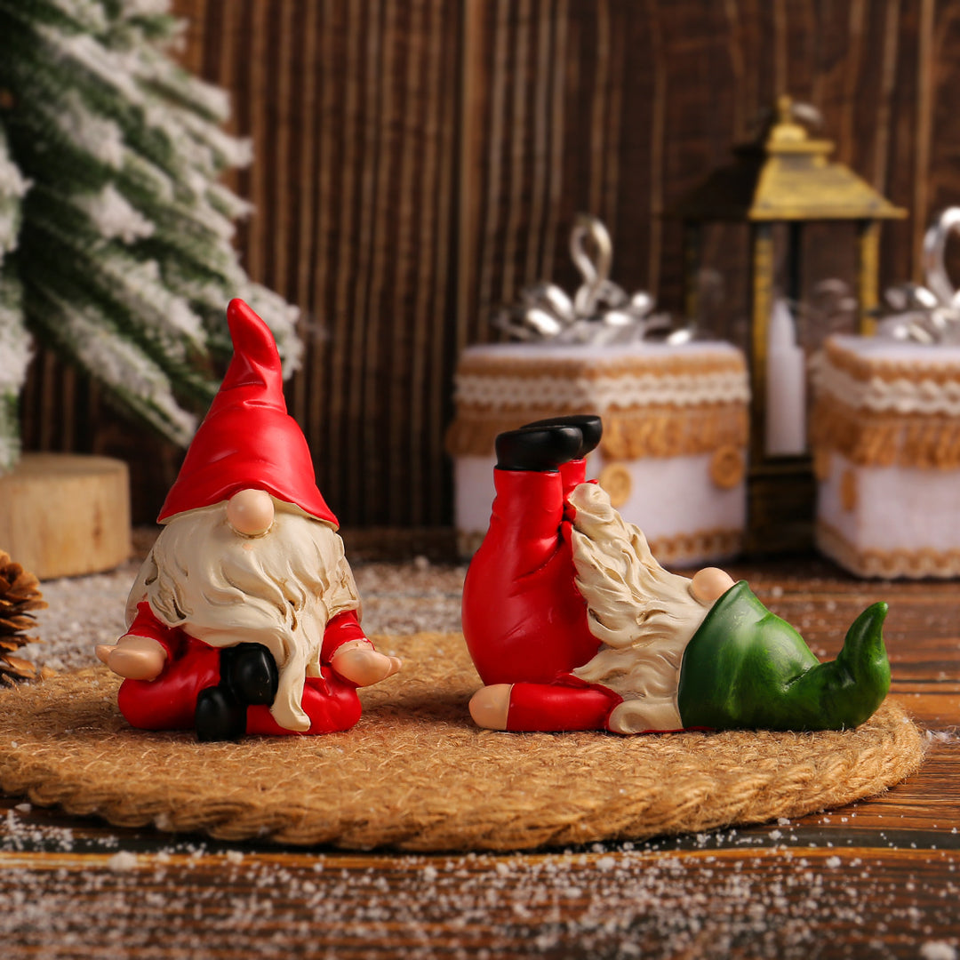Decorative yoga gnome figure for the desk