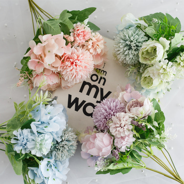 Lifelike Mixed Floral Bouquet