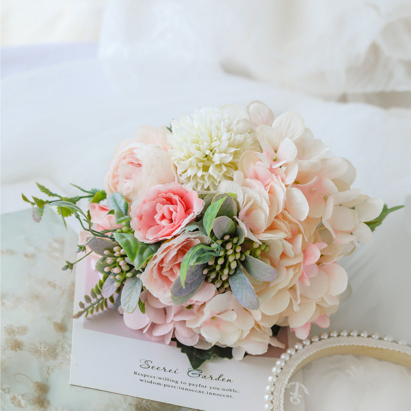 Charming Lifelike Floral Bouquet