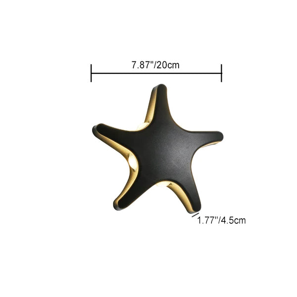 Stornfield | Contemporary Simplicity Outdoor Waterproof LED Starfish Design Aluminum Wall Light