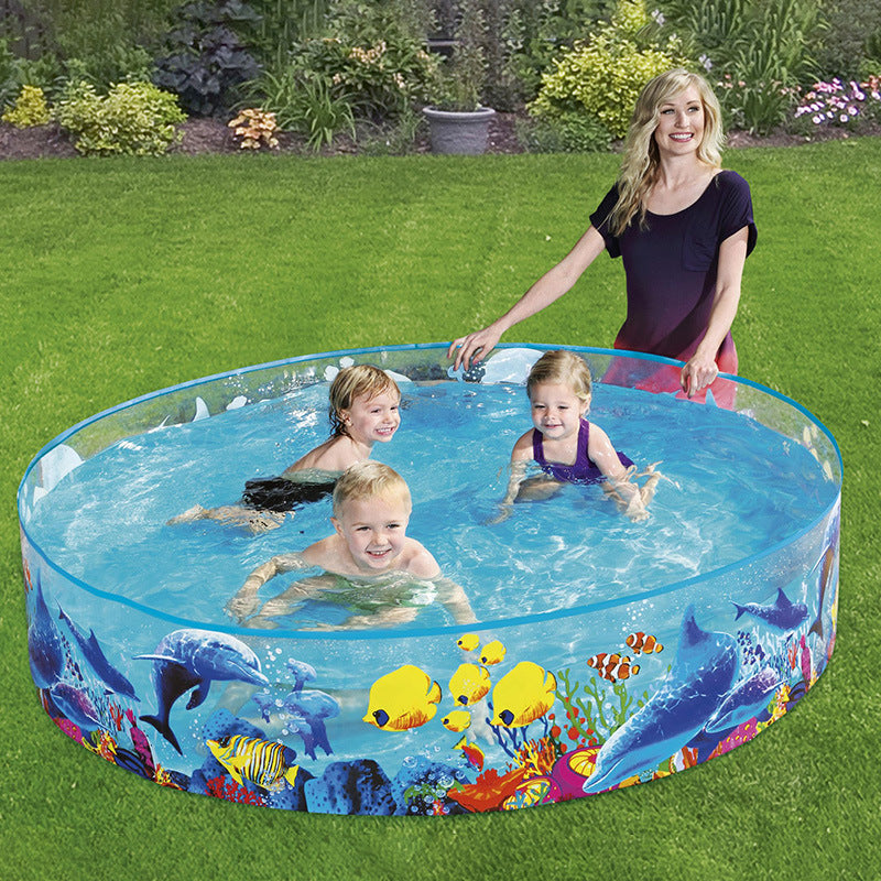 Women's Inflatable Children's Pool with Maritime Underwater Design Stornfield