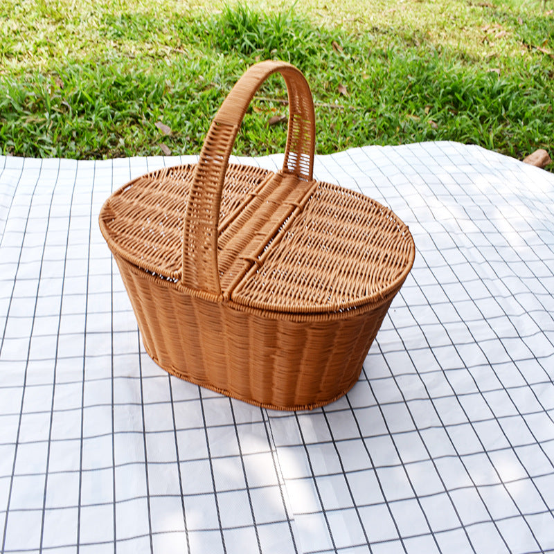 Handwoven Decorative Picnic Basket Stornfield