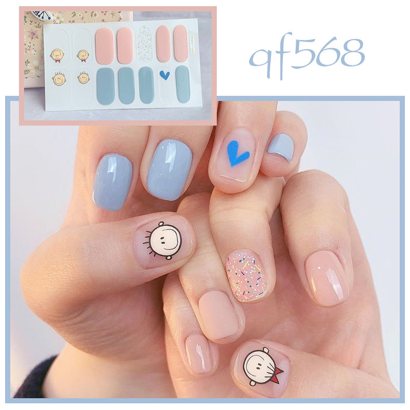 Artificial nail art with smileys and hearts Stornfield