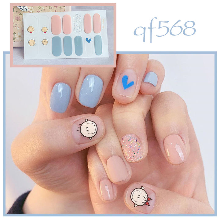 Artificial nail art with smileys and hearts Stornfield
