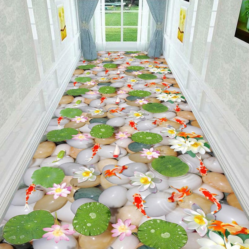 Decorative 3D Water Style Area Rug Stornfield