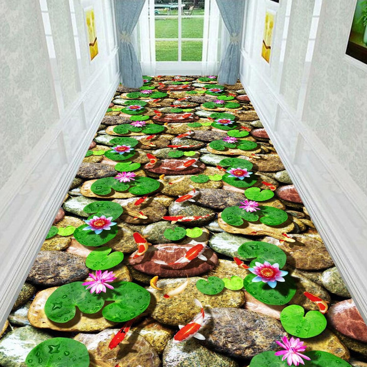 Decorative 3D Water Style Area Rug Stornfield