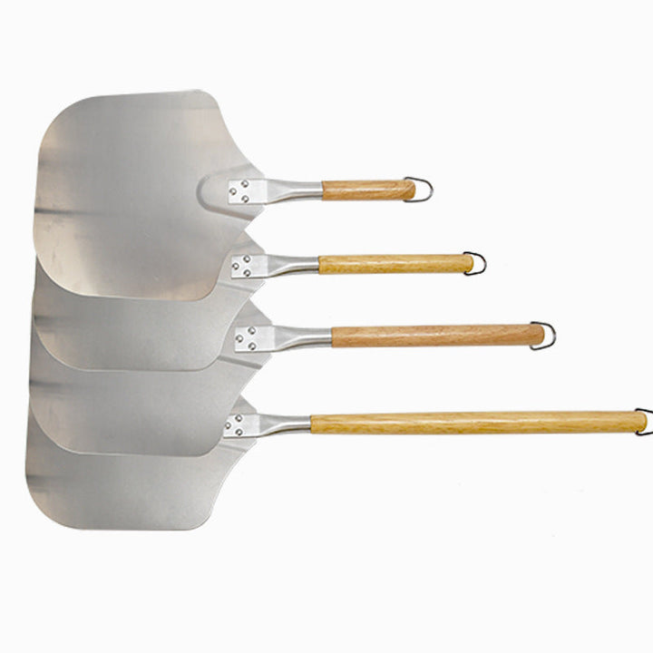 commercial aluminum pizza peel with long wooden handle Stornfield