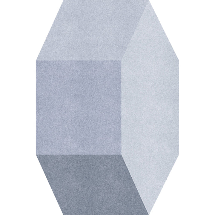 Stornfield | Grey Irregular Novelty Colour Block Geometric Pattern Polyester Rug with Non-Slip Backing Mat