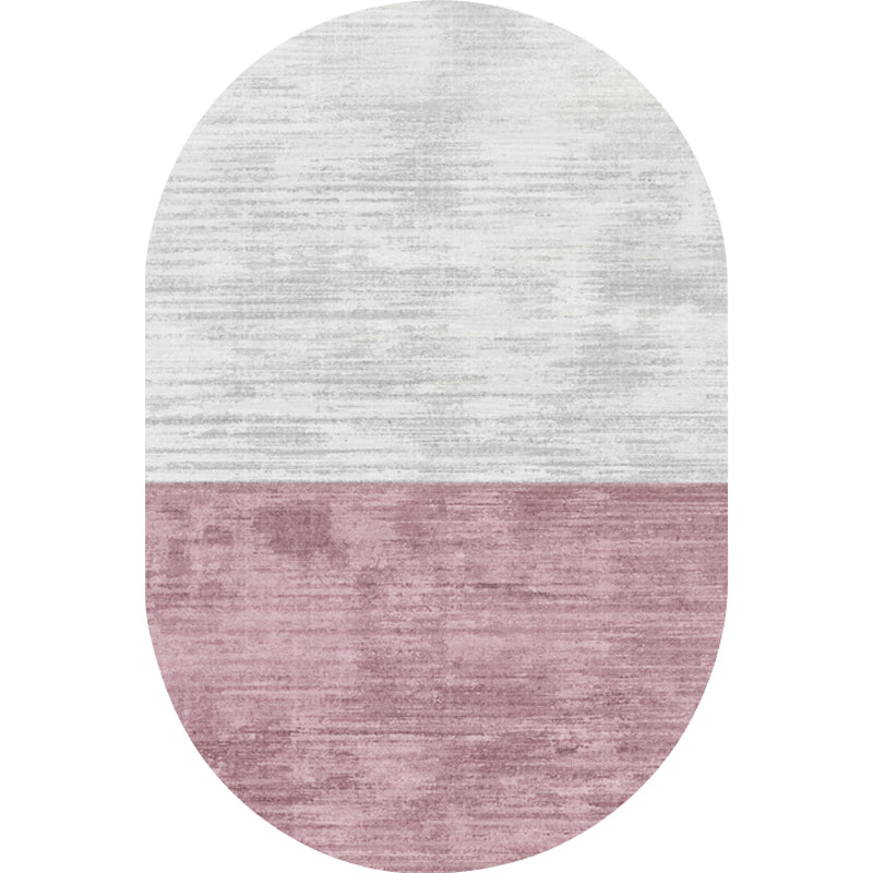 Stornfield | Novelty Pink and Blue Checkered Living Room Rug Stain Resistant Polyester Area Rug