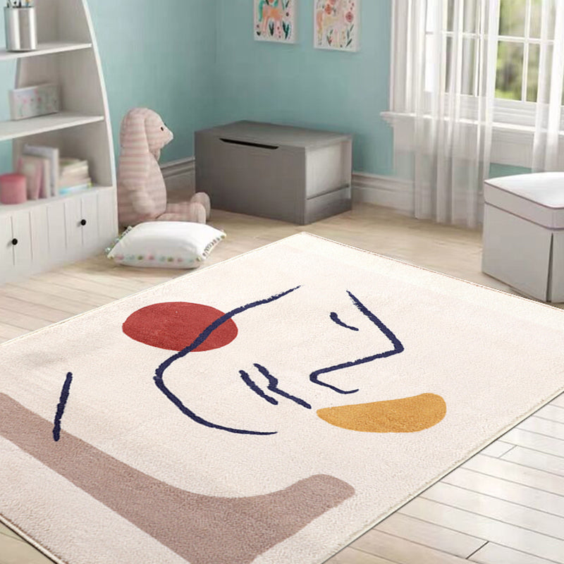 Stornfield | Multicolor Character Pattern Polyester Rug, Casual Rug, Pet-Friendly Rug, Washable Bedroom Rug