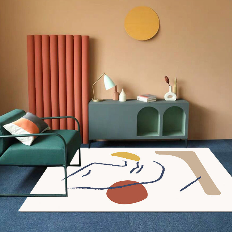 Stornfield | Multicolor Character Pattern Polyester Rug, Casual Rug, Pet-Friendly Rug, Washable Bedroom Rug