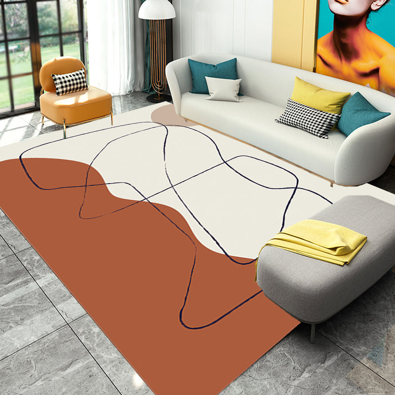 Stornfield | Multicolor Character Pattern Polyester Rug, Casual Rug, Pet-Friendly Rug, Washable Bedroom Rug