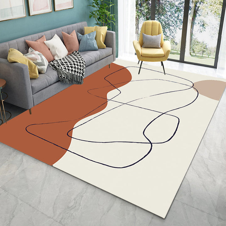 Stornfield | Multicolor Character Pattern Polyester Rug, Casual Rug, Pet-Friendly Rug, Washable Bedroom Rug