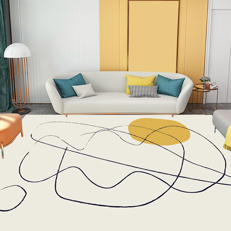 Stornfield | Multicolor Character Pattern Polyester Rug, Casual Rug, Pet-Friendly Rug, Washable Bedroom Rug