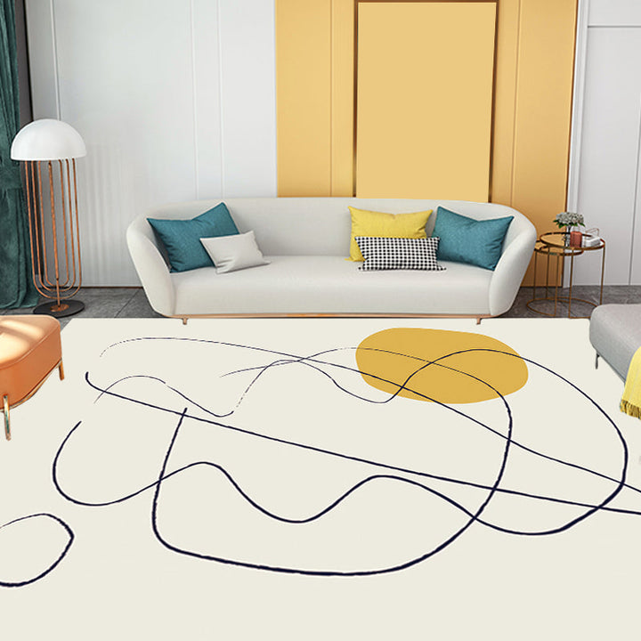 Stornfield | Multicolor Character Pattern Polyester Rug, Casual Rug, Pet-Friendly Rug, Washable Bedroom Rug
