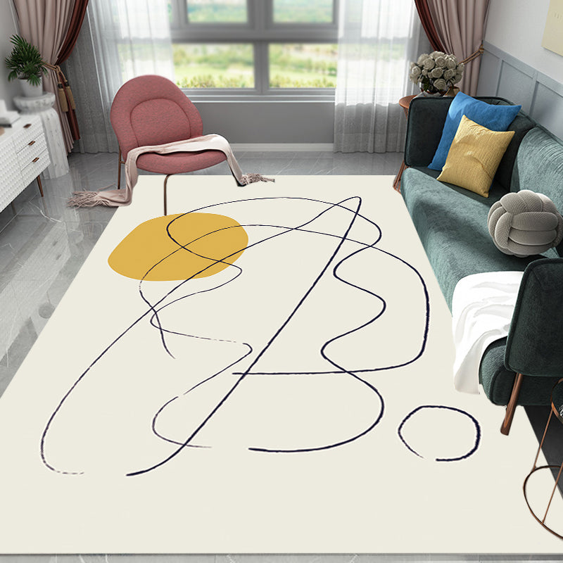 Stornfield | Multicolor Character Pattern Polyester Rug, Casual Rug, Pet-Friendly Rug, Washable Bedroom Rug