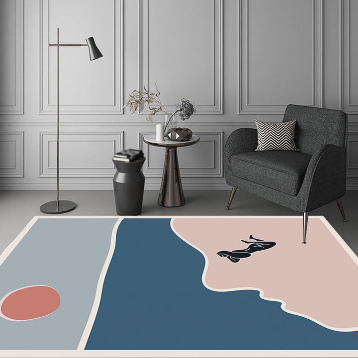 Stornfield | Multicolor Character Pattern Polyester Rug, Casual Rug, Pet-Friendly Rug, Washable Bedroom Rug