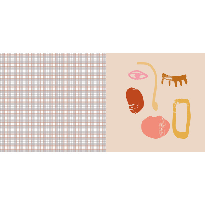 Stornfield | Pink Houndstooth Pattern Polyester Rug Modernist Rug Pet-Friendly Rug Non-Slip Rug for Living Room