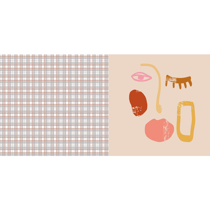 Stornfield | Pink Houndstooth Pattern Polyester Rug Modernist Rug Pet-Friendly Rug Non-Slip Rug for Living Room