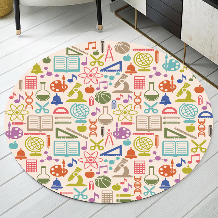 Stornfield | Apricot Children's Rug Polyester Stationary Pattern Pet Friendly Washable Non-Slip Rug for Decoration