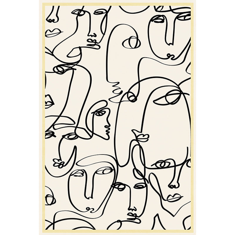 Stornfield | Elegant Multicolour Contemporary Polyester Figurative Pattern Non-Slip Rug Pet-Friendly Mat for Living Room