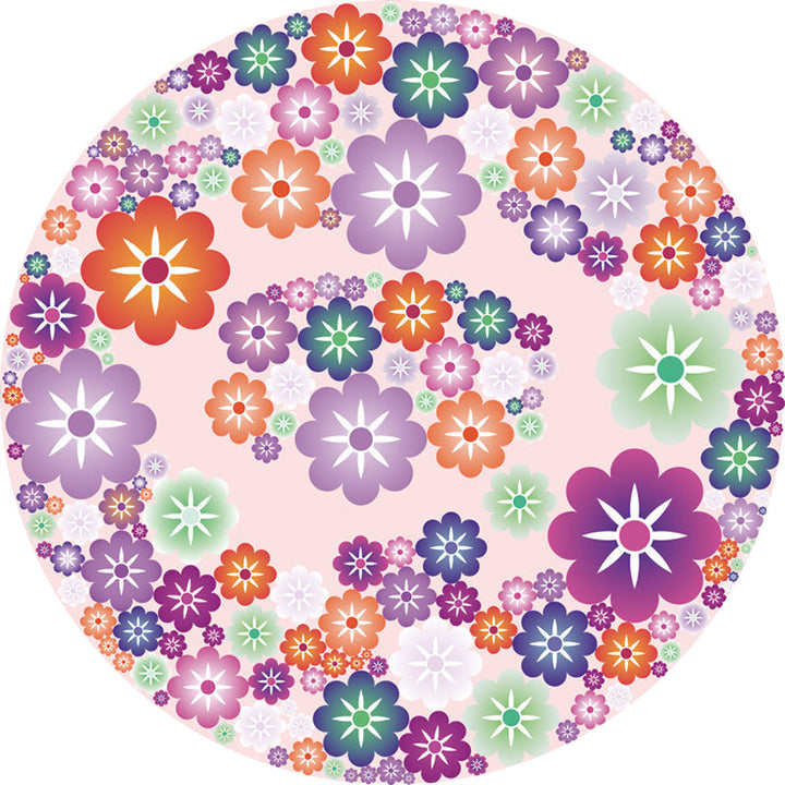 Stornfield | Unique Floral Pattern Rug Pink and Orange Kids Rug Pet Friendly Washable Non-Slip Rug for Kids Bedroom