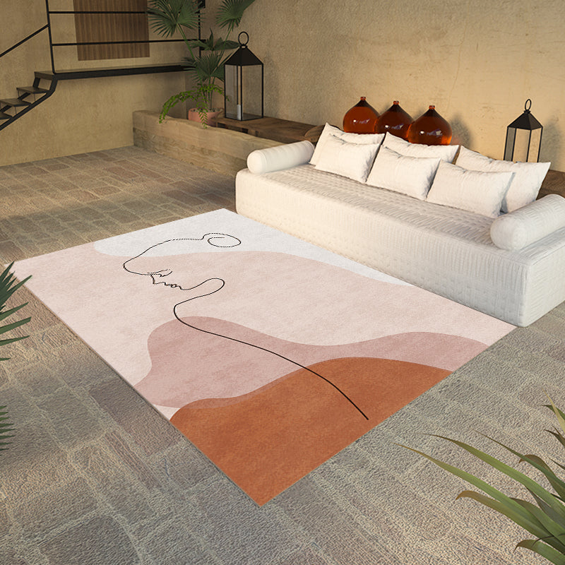 Stornfield | Multicolored Living Room Rug Nordic Pattern Polyester Washable Pet-friendly Rug