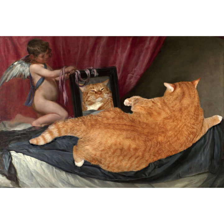 Stornfield | Novelty Red and Black Cat Pattern Washable Polyester Pet-Friendly Rug for Decoration