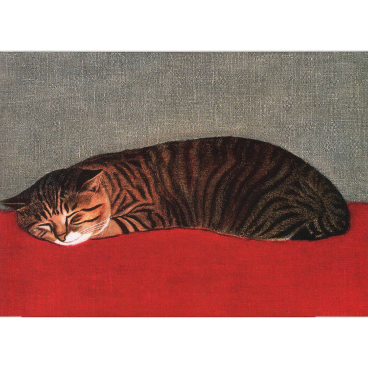 Stornfield | Novelty Red and Black Cat Pattern Washable Polyester Pet-Friendly Rug for Decoration