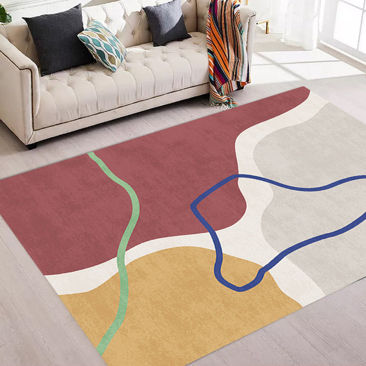 Stornfield | Simple Norwegian Rug Multifunctional Abstract Washable Pet Friendly Rug for Living Room