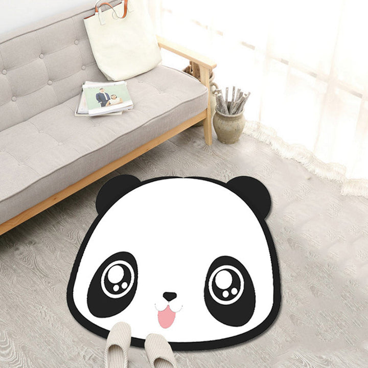 Stornfield | Unique Green and Pink Cartoon Animal Pattern Rug - Kids' Polyester Rug, Pet-Friendly, Washable, Non-Slip for Children's Room