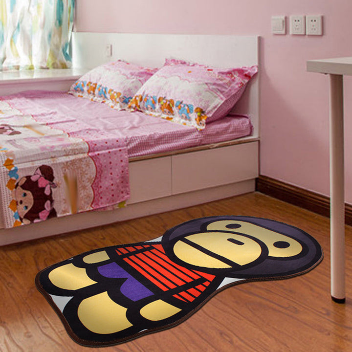 Stornfield | Stylish Cartoon Character Pattern Rug Multicolor Kids Rug Washable Polyester Pet Friendly Non-Slip Mat for Kids Room