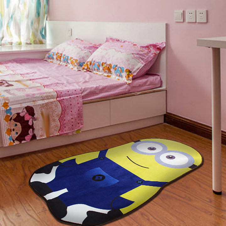Stornfield | Stylish Cartoon Character Pattern Rug Multicolor Kids Rug Washable Polyester Pet Friendly Non-Slip Mat for Kids Room