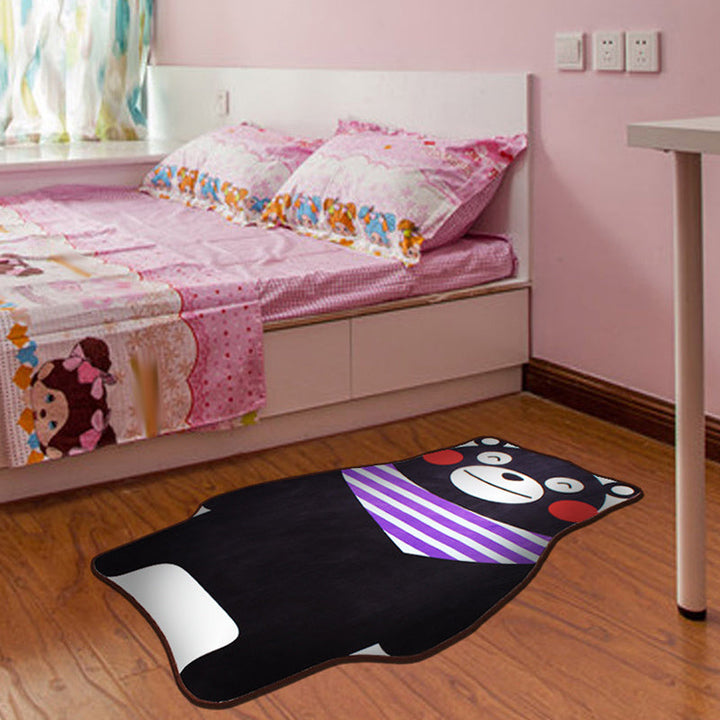 Stornfield | Stylish Cartoon Character Pattern Rug Multicolor Kids Rug Washable Polyester Pet Friendly Non-Slip Mat for Kids Room