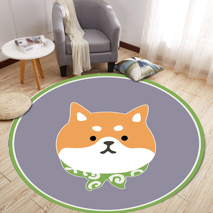 Stornfield | Unusual Cartoon Animal Pattern Multicolor Polyester Kids Rug Pet-Friendly Washable Area Rug for Children's Room